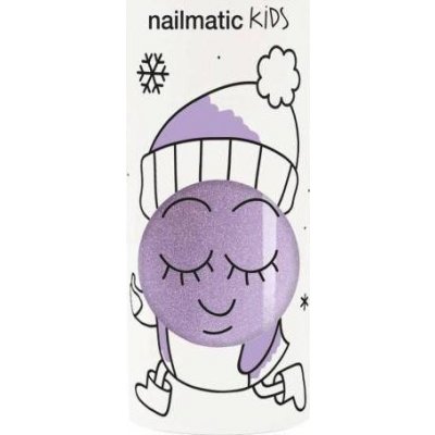 Nailmatic Kids Nail Polish Lak na nechty Piglou pre deti s trblietkami Lilac 8ml