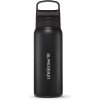 LifeStraw Go 2.0 Stainless Steel Water Filter Bottle 24oz Black LGV42SBKWW