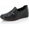 RIEKER Dámske mokasíny 53766-45 čierna