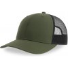 Atlantis Headwear Kšiltovka Bryce Trucker, 6 panelová COT33010263499-olive/black UNI Olivová/černá