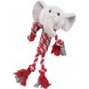 Žuvateľná plyšová hračka so šnúrkou – Červený slon, 30 cm