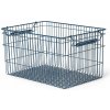 ferm LIVING Úložný kôšík CALA 36 cm, sada 2 ks, tmavo modrá, železo