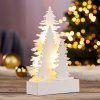 Haushalt international LED Drevená dekorácia Jedľa