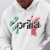 Mikina s potlačou APRILIA Pánsky Biela M
