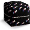 Sablio Taburet Cube MPERFORMANCE čierny vzor: 40x40x40 cm