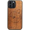 Drevený kryt Apple iPhone 13 Pro Max Líška Merbau