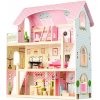 Eco Toys Drevený domček pre bábiky + nábytok