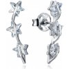 Viceroy Pozdĺžne strieborné náušnice Hviezdičky Trend 13003E000-30