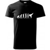 Karate Evolúcia - kop - Klasické pánske tričko vyššej gramáže - XS ( Čierna )