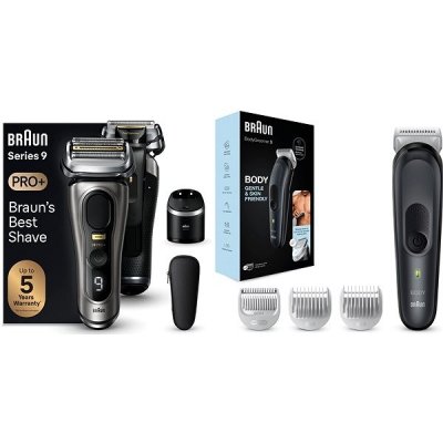 Braun Series 9 PRO+ Wet & Dry + Braun Súprava Na Starostlivosť O Telo 3 BG3350 pre mužov