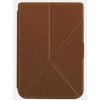 Puzdro Origami Durable Lock pre Pocketbook 614 / 615 / 624 / 625 / 626 - hnedé, stojan, magnet (Obal so stojanom pre čítačku Pocketbook 614 / 615 / 624 / 625 / 626 - Origami, hnedé, magnet + záruka 3