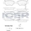 Sada brzdových platničiek kotúčovej brzdy ICER BRAKES 181363-702