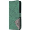 Knižkové puzdro Rhombus zelené – Motorola Moto G54 5G / G54 5G Power Edition