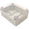 Tracon electric Montážna krabica IP67 s priehľadným vekom 190x145x80mm 190×145×80mm