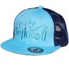 Šiltovka BejkRoll Snap Trucker Wave logo - tyrkysová/modrá