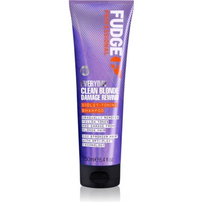 Fudge Everyday Clean Blonde Damage Rewind Shampoo jemný šampón na každodenné použitie pre blond a melírované vlasy 250 ml
