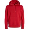Jack & Jones Mikina s kapucí Classic Hood, unisex COT423902ao503-lipstick re L Červená lipstick