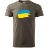 Ukrajina vlajka - Klasické pánske tričko vyššej gramáže - 2XL ( Army )