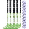 MPS Boomerang 30 set zelená / čierna, 95cm (=105cm), 3x ľavá + 7x pravá, (13 - 15 rokov)