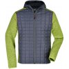 James & Nicholson (Daiber) Pánska hybridná bunda JN772 - Kiwi melír / antracitový melír | M