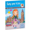 ELLA&MAX Šaty pre Kate, kniha samolepiek pre britské bábiky, 300 samolepiek