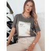 Dámske tričko Dstreet RY2585 Farba: Šedá - tmavo, Veľkosť: L/XL