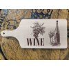 Drevená doska na krájanie Wine 3