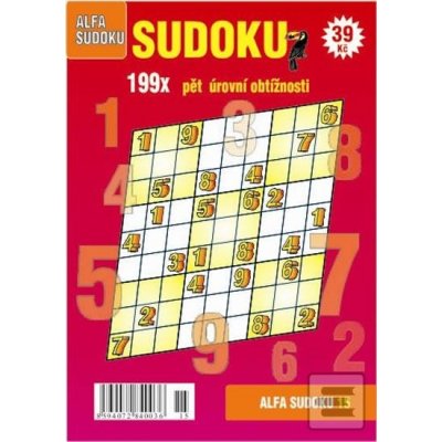 Sudoku 15 - 199x pět úrovní obtížnosti