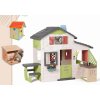 Set domček Priateľov a drevená vtáčia búdka Friends House Life Smoby s kŕmidlom pre veveričku rozšíriteľný s kuchynkou