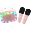 Bluetooth Karaoke set pre dvoch Mikrofóny a Reproduktor Lalarma Copenhagen Rose