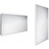 Nimco Zrkadlá - Zrkadlo s LED osvetlením, 120x70 cm, hliník ZP 12006