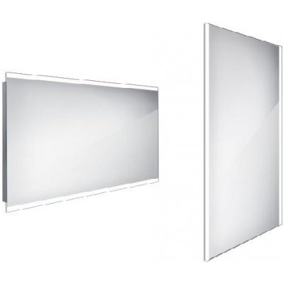 Nimco Zrkadlá - Zrkadlo s LED osvetlením, 1200x700 mm, hliník ZP 12006