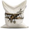 Sablio Sedací vak Historický dvouplošník Vintage - 200x140 cm