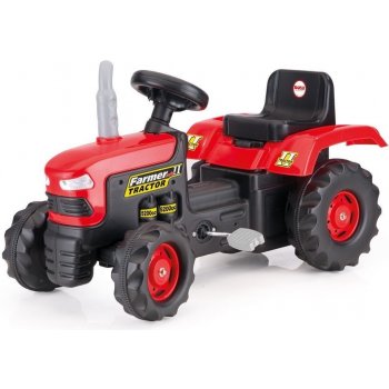 DOLU Veľký šliapací traktor červený