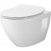 Cersanit Moduo CleanOn, závesná wc misa 53x36,5x36,5 cm s pomaly padajúcim WC sedátkom z duroplastu SET B904, biela, S701-724