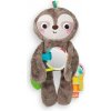 BRIGHT STARTS Hračka plyšová závesná Slingin’ Sloth Travel Buddy 0m+