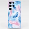 4NewCase - Kryt pre SAMSUNG - Galaxy S23 Ultra - SILIKÓN - Feathers - 1001660500053