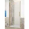 GELCO TRINITY GOLD MATT 90cm ľavé dvere do niky s pevnou stenou v rovine, profil zlato mat, sklo číre, GT1290CL-G