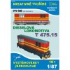 Papierový model - Dieselová lokomotíva T 475.15