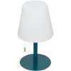 BEZDRÔTOVÁ STOLOVÁ LAMPA NA BALKÓN TERASA 30 cm LAMPA NA USB MODRÁ