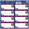 Samolepiace štítky na zošity 8ks FC BARCELONA FC 201 708018002