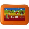 Mac Toys Dečko desiatový box s priehradkou oranžový