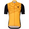 SCOTT Cyklistický dres s krátkym rukávom - RC ENDURANCE - oranžová/čierna
