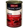 Animonda Gran Carno Junior hovädzie & morčacie srdcia 24 x 400 g