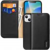 Diárové puzdro na Apple iPhone 14 Dux Ducis Hivo Leather Flip čierne (ochrana proti čítaniu RFID čipov)