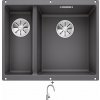 Blanco SUBLINE 340/160 U šedá skala 523559 + Blanco MIDA-S chróm 521454