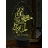 Beling 3D lampa, Svätý Bruno, 16 farebná,AA27