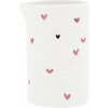 Bastion Collections Keramický džbánik White / Pink Heart 250 ml