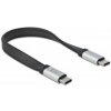 Delock USB 3.2 Gen 2, FPC plochý stuhový kabel, USB Type-C™ na USB Type-C™, 13,5 cm, PD 3 A E-Marker