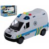 TEDDIES policajná dodávka na zotrvačník so zvukom a svetlom 15 cm